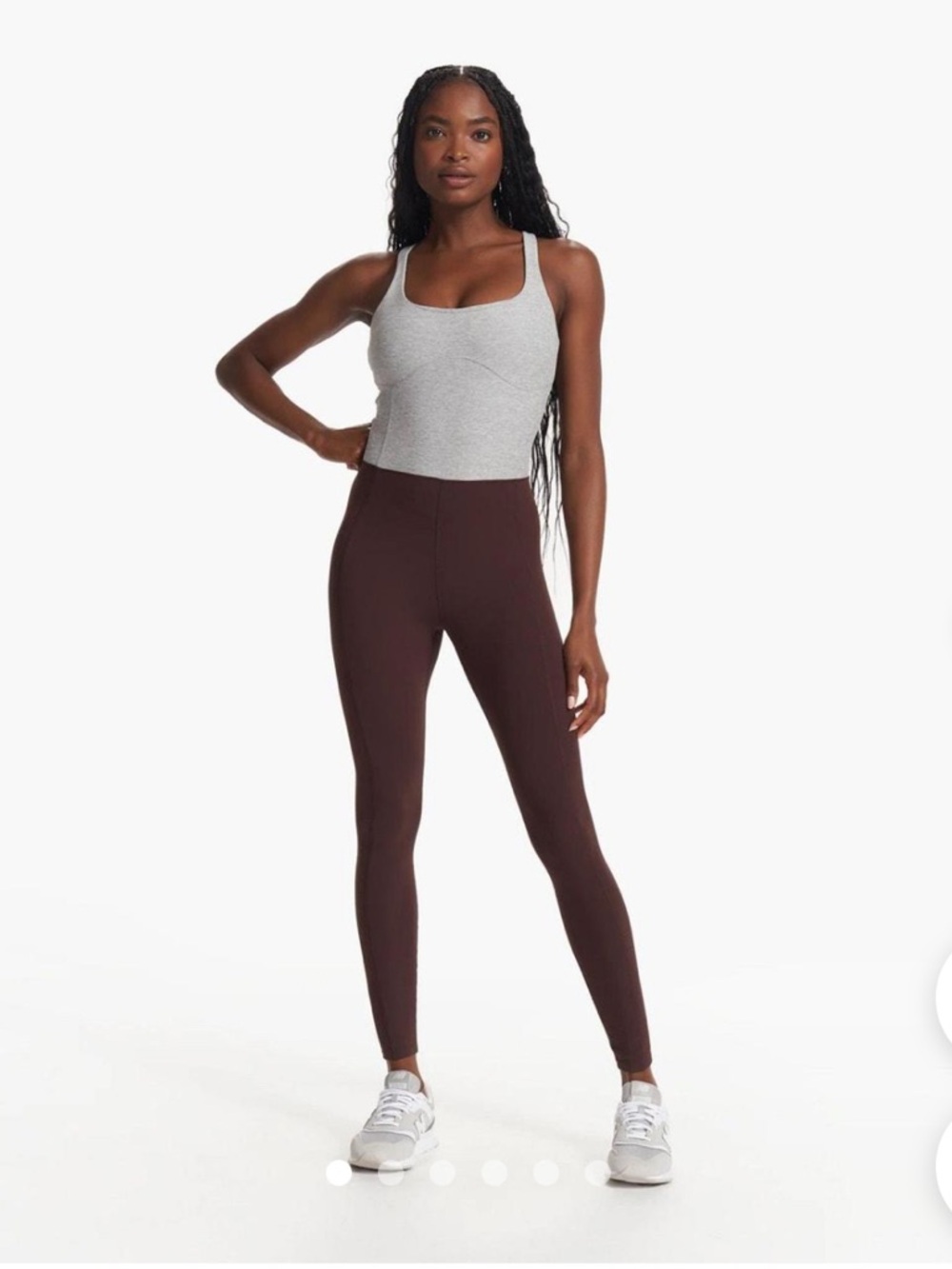 Vuori Colorblock XL Corset Jumpsuit bodysuit grey brown NWOT!